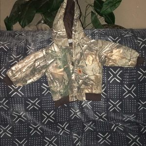 Toddler camo carhartt jacket.